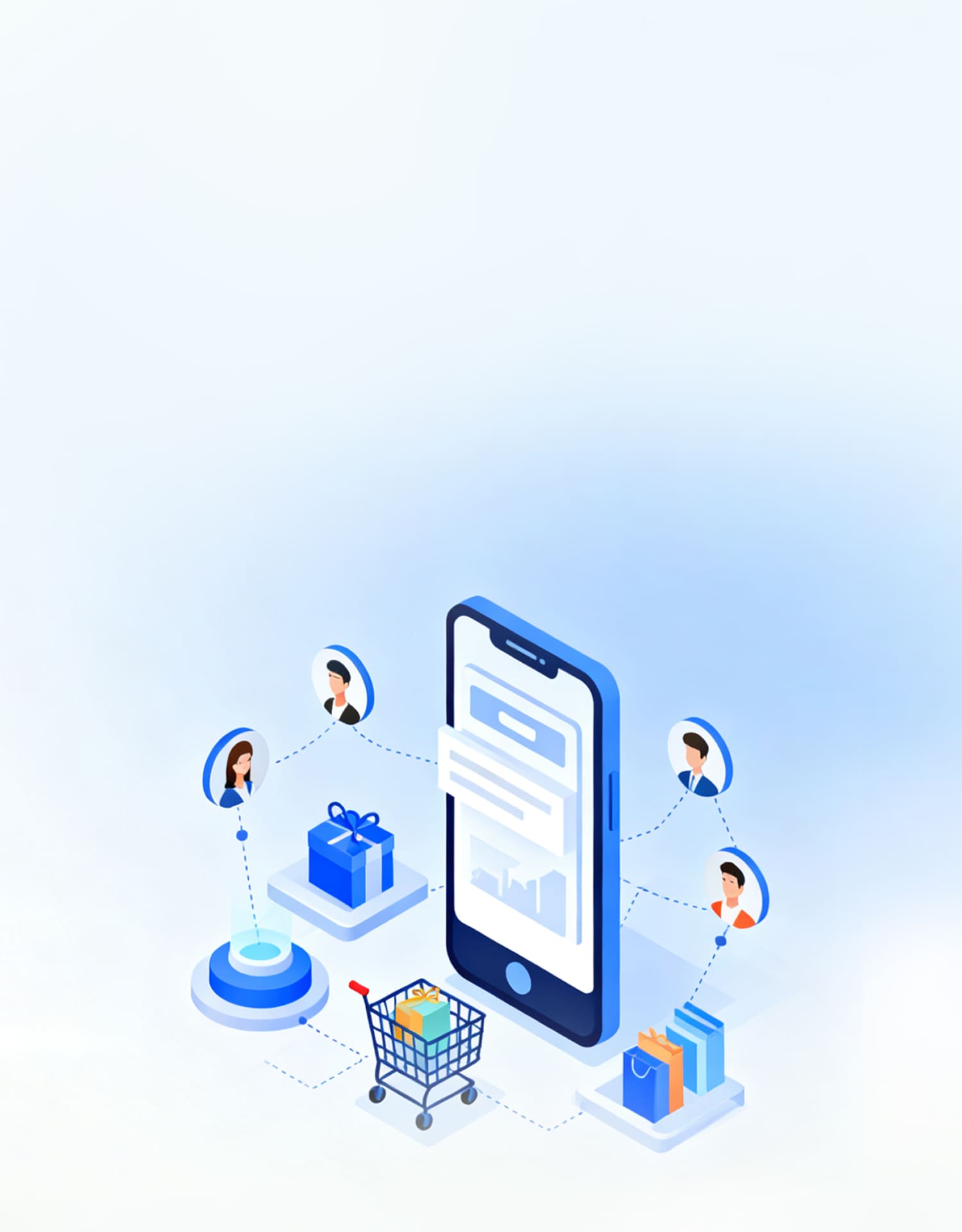 脉购CRM社交电商平台 - 移动端展示